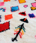 Electric Bohemian Azilal Rug - handwoven Moroccan rug