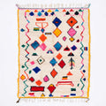 Electric Bohemian Azilal Rug - handwoven Moroccan rug