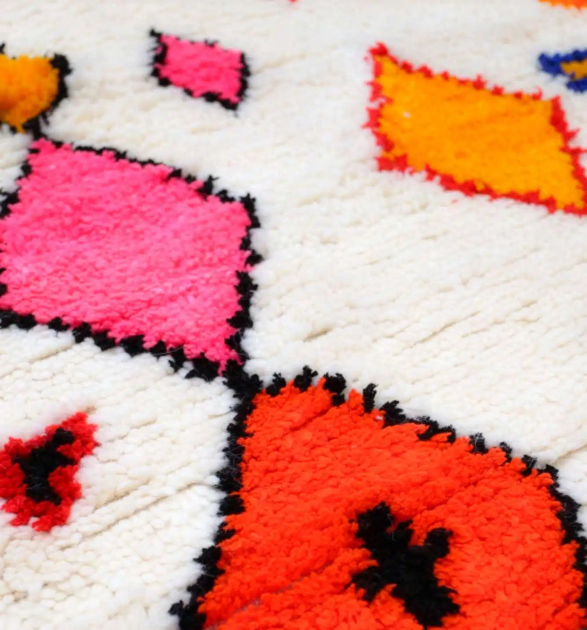 Electric Bohemian Azilal Rug - handwoven Moroccan rug