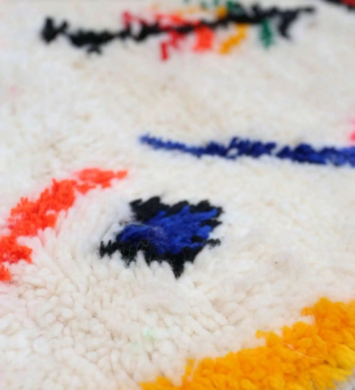 Electric Bohemian Azilal Rug - handwoven Moroccan rug