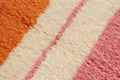 Abstract Sunset Color Block Beni Ourain Rug - handwoven Moroccan rug