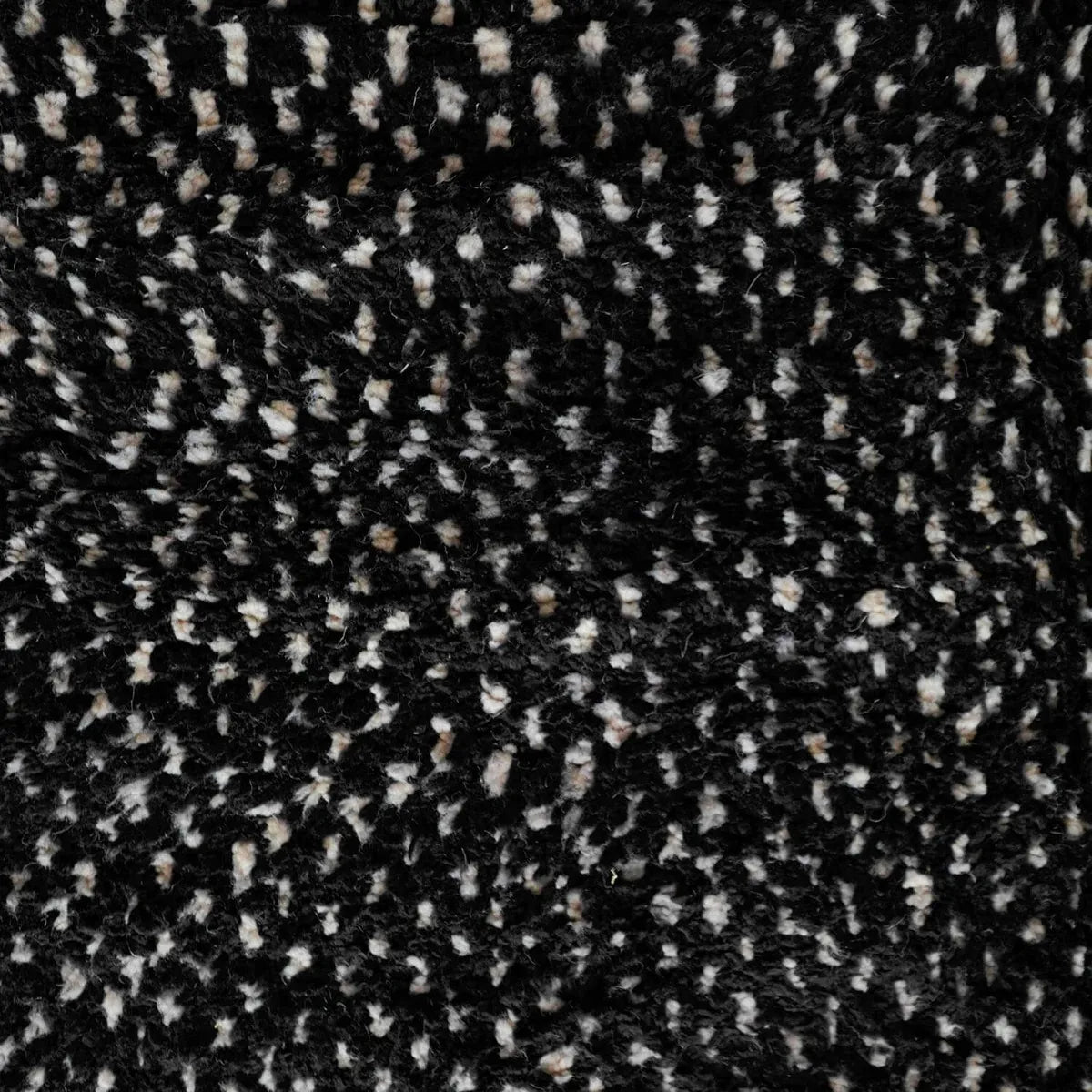 Black Cream Flecked Beni Ourain Rug