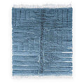 Blue Compass Beni Ourain Rug - handwoven Moroccan rug