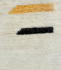 Ivory with Playful Geometrics Beni Ourain Rug - handwoven Moroccan rug