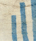 Ivory with Playful Geometrics Beni Ourain Rug - handwoven Moroccan rug