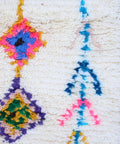 Vibrant -Style Boho Shag Beni Ourain Rug - handwoven Moroccan rug