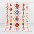 Vibrant -Style Boho Shag Beni Ourain Rug - handwoven Moroccan rug