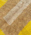 Sunrise Yellow & Taupe Beni Ourain Rug - handwoven Moroccan rug