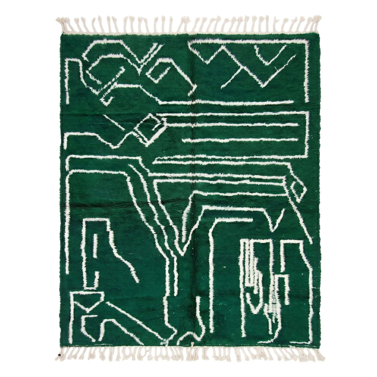 The Emerald Labyrinth Beni Ourain Rug