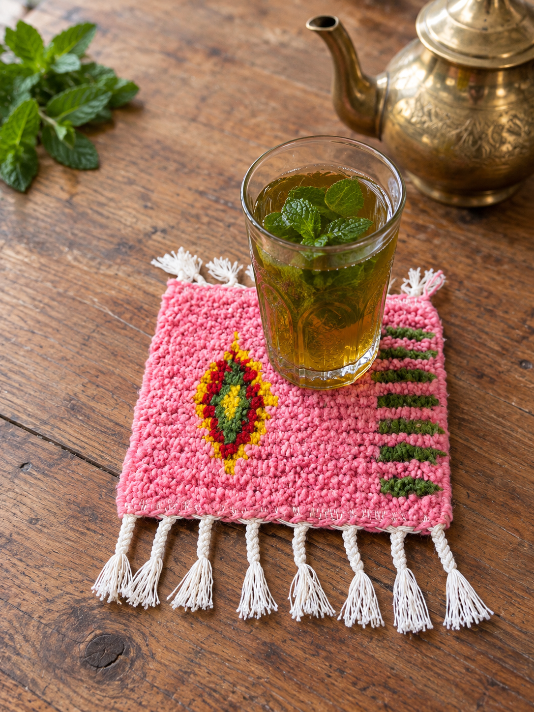 Handwoven Wool Coaster