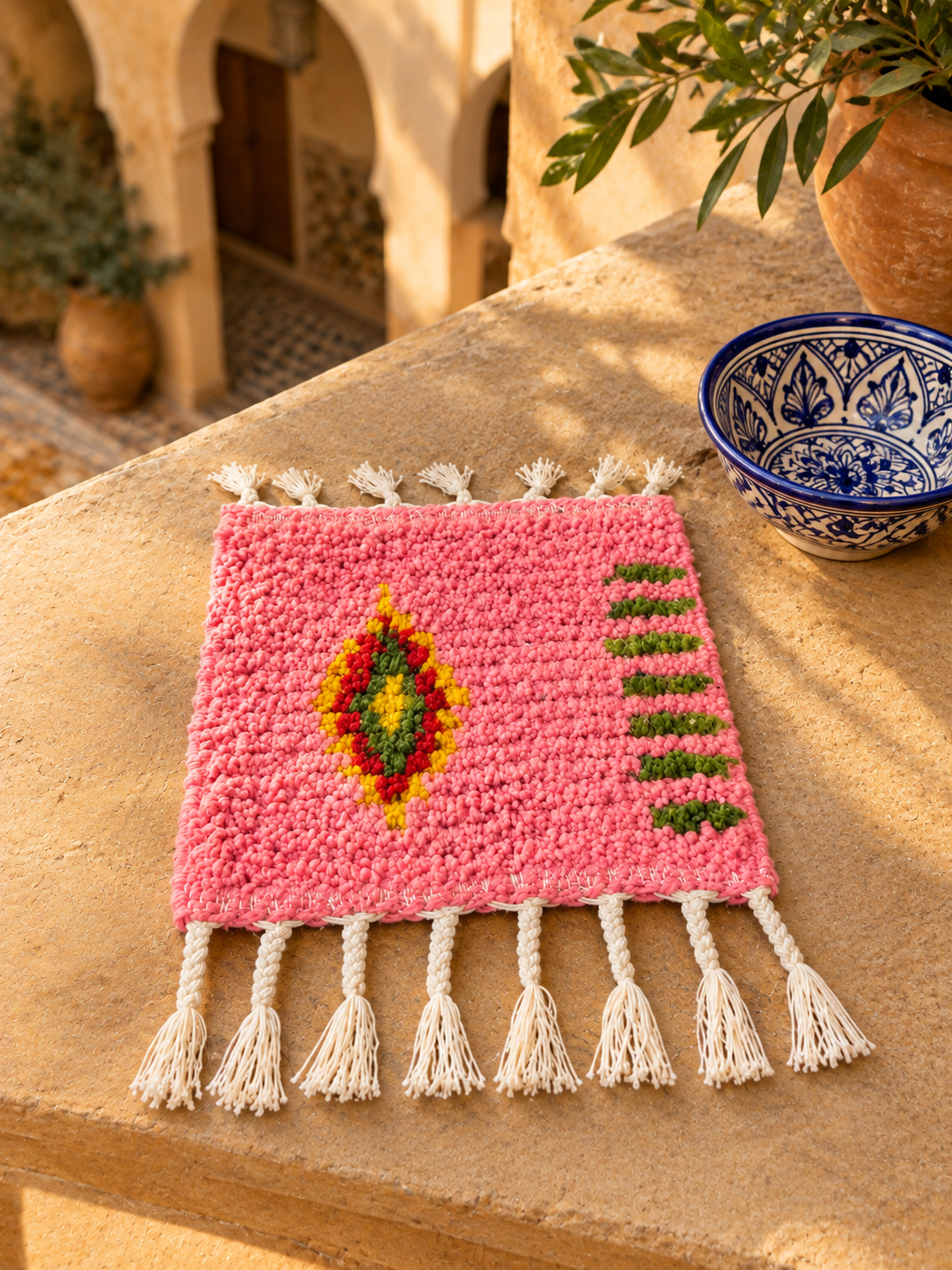 Handwoven Wool Coaster