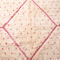 Pink Geometric Diamond Grid & Beni Ourain Rug - handwoven Moroccan rug