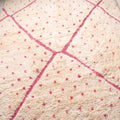 Pink Geometric Diamond Grid & Beni Ourain Rug - handwoven Moroccan rug