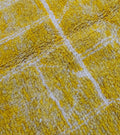 Bright Yellow Beni Ourain Rug - handwoven Moroccan rug
