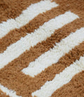 Terracotta & Cream Abstract Beni Ourain Rug - handwoven Moroccan rug