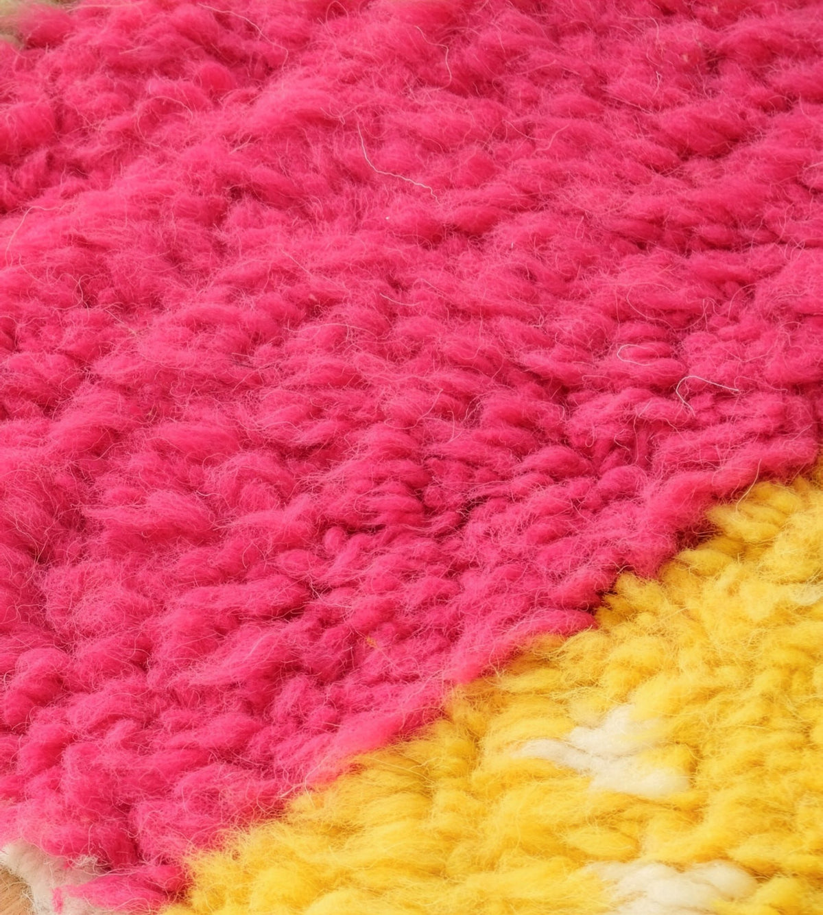 Eclectic Stripe & Color Block Beni Ourain Rug - handwoven Moroccan rug