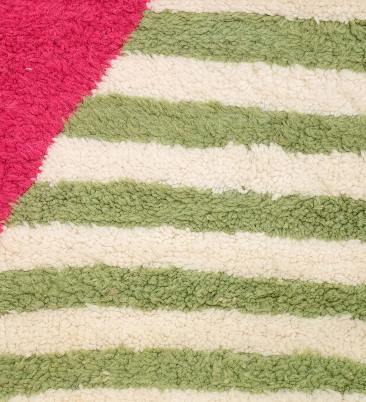 Eclectic Stripe & Color Block Beni Ourain Rug - handwoven Moroccan rug