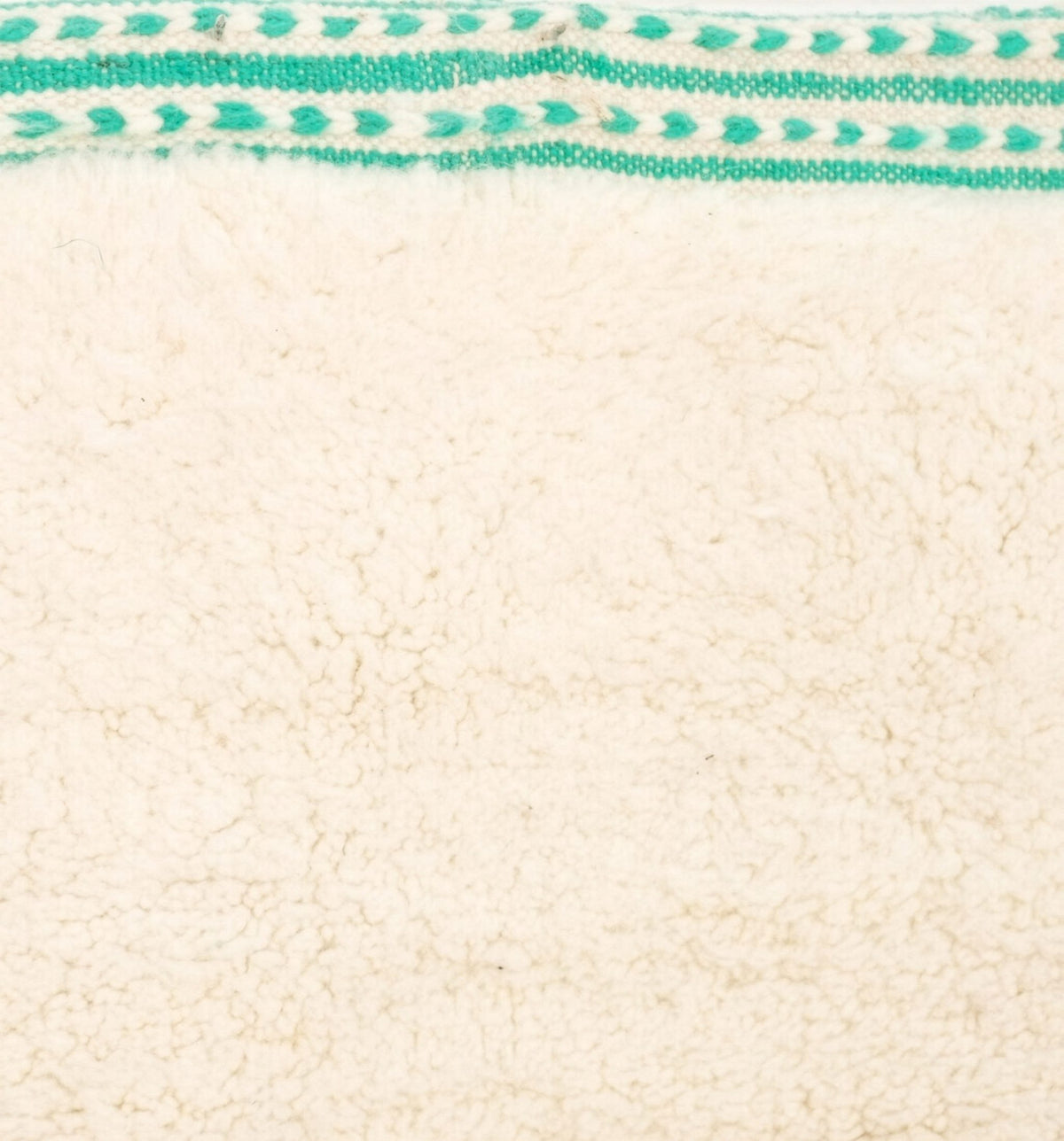 Stacked Color-Block Shag Area Beni Ourain Rug - handwoven Moroccan rug