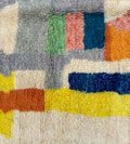Vibrant Geometric Pillars Handwoven Beni Ourain Rug - handwoven Moroccan rug