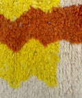 Vibrant Geometric Pillars Handwoven Beni Ourain Rug - handwoven Moroccan rug