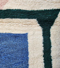 Modern Abstract Geometric Shag Beni Ourain Rug - handwoven Moroccan rug