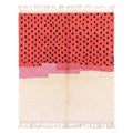 Spotted Color Block Azilal Rug - handwoven Moroccan rug