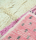 Spotted Color Block Azilal Rug - handwoven Moroccan rug