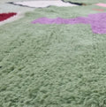 Sage Green Tribal Geometric Beni Ourain Rug - handwoven Moroccan rug