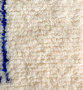 Abstract Cobalt Blue Beni Ourain Rug - handwoven Moroccan rug
