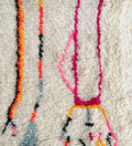 Abstract Multicolored Linear Art Beni Ourain Rug - handwoven Moroccan rug